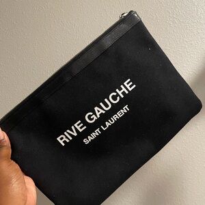 Saint Laurent Rive Gauche Black Pouch